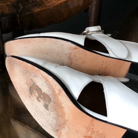 RARE❗️DEREK LAM Lee Side Buckle Loafer - White 8.5 - Picture 7 of 8